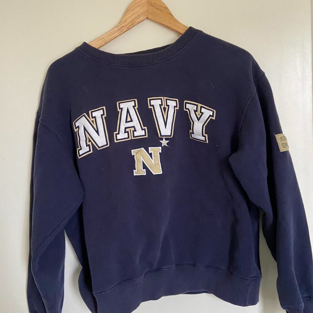 Vintage Navy crewneck Medium
